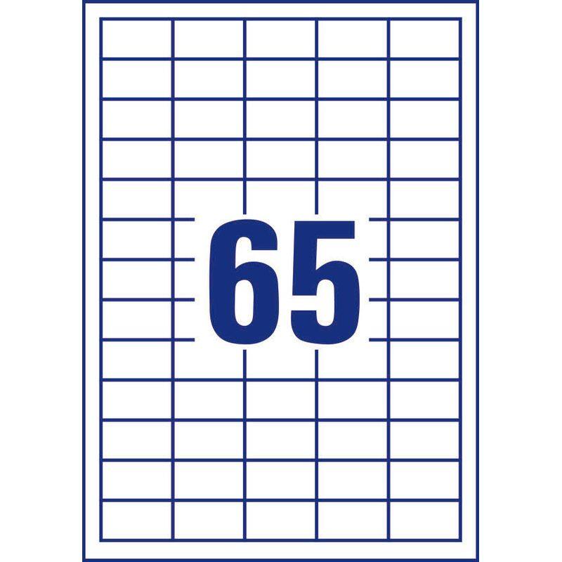 AVERY Zweckform Etiketten LR3666-10 weiß 38,0 x 21,2 mm