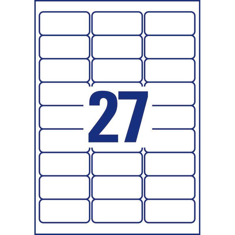 AVERY Zweckform Etiketten L4737REV-10 weiß 63,5 x 29,6 mm