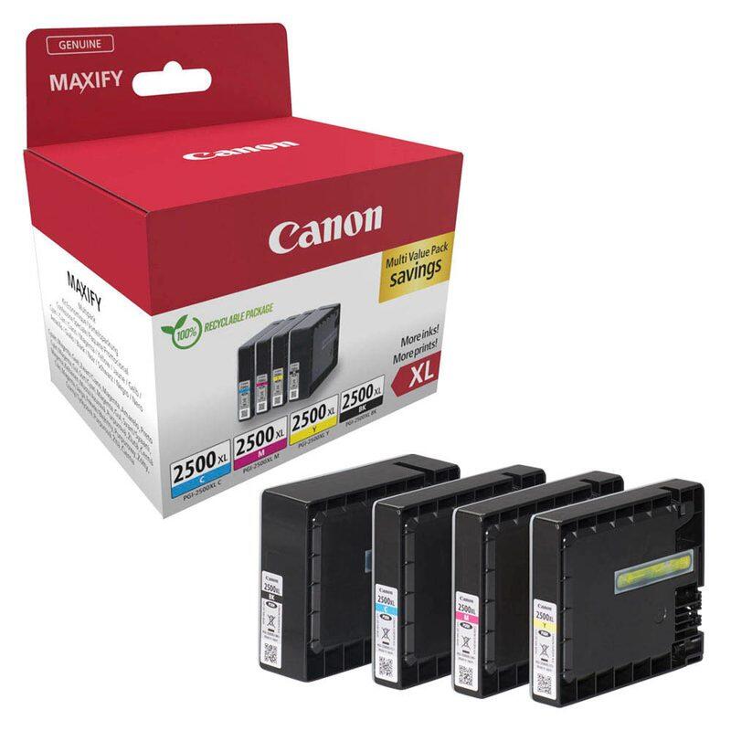 Canon Original PGI-2500XL Druckerpatronen 4er-Multipack - BK/C/M/Y