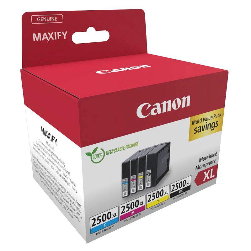 Canon Original PGI-2500XL Druckerpatronen 4er-Multipack - BK/C/M/Y