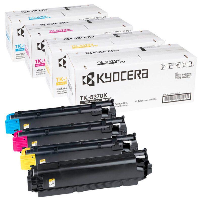 Kyocera Original TK-5370 Toner - 4er Multipack cyan, magenta, gelb, schwarz