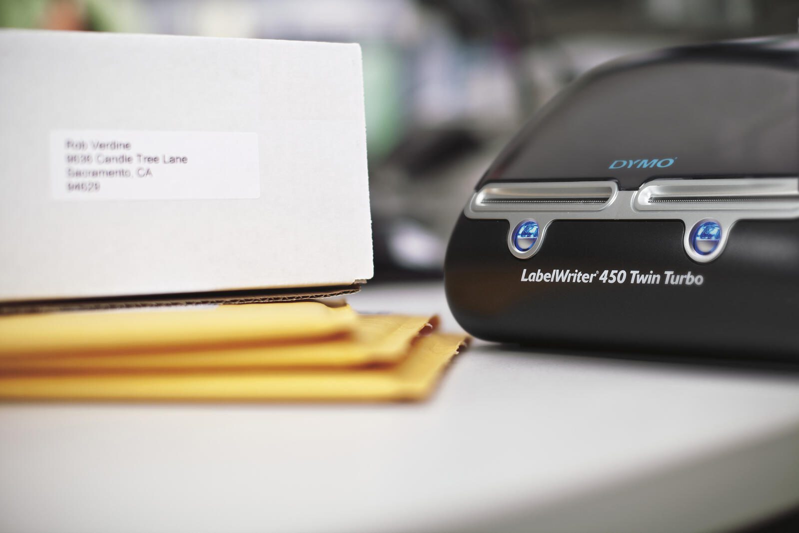 DYMO® LabelWriter 450 twin turbo, Etikettendrucker mit 2 Druckwerken für Etiketten bis 60mm Breite