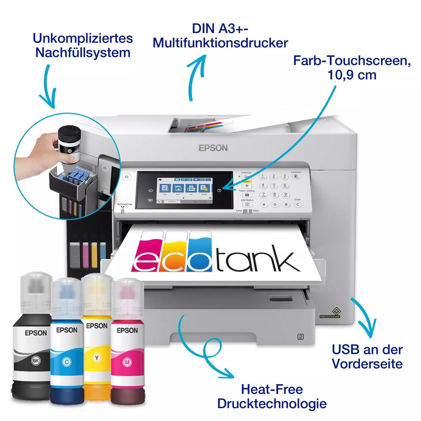 Epson EcoTank Pro ET-16685 A3-Tintentank-Multifunktionsdrucker