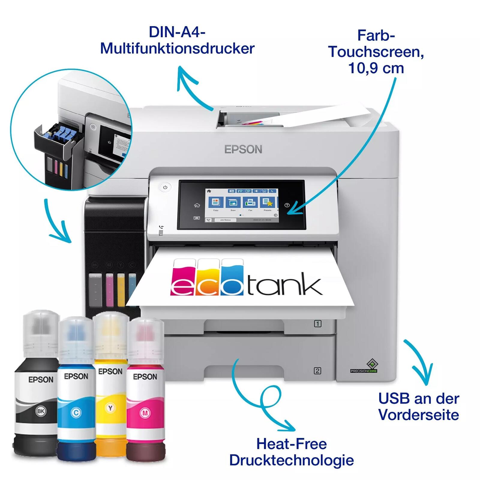 Epson EcoTank Pro ET-5885 A4 Tintentank-Multifunktionsdrucker