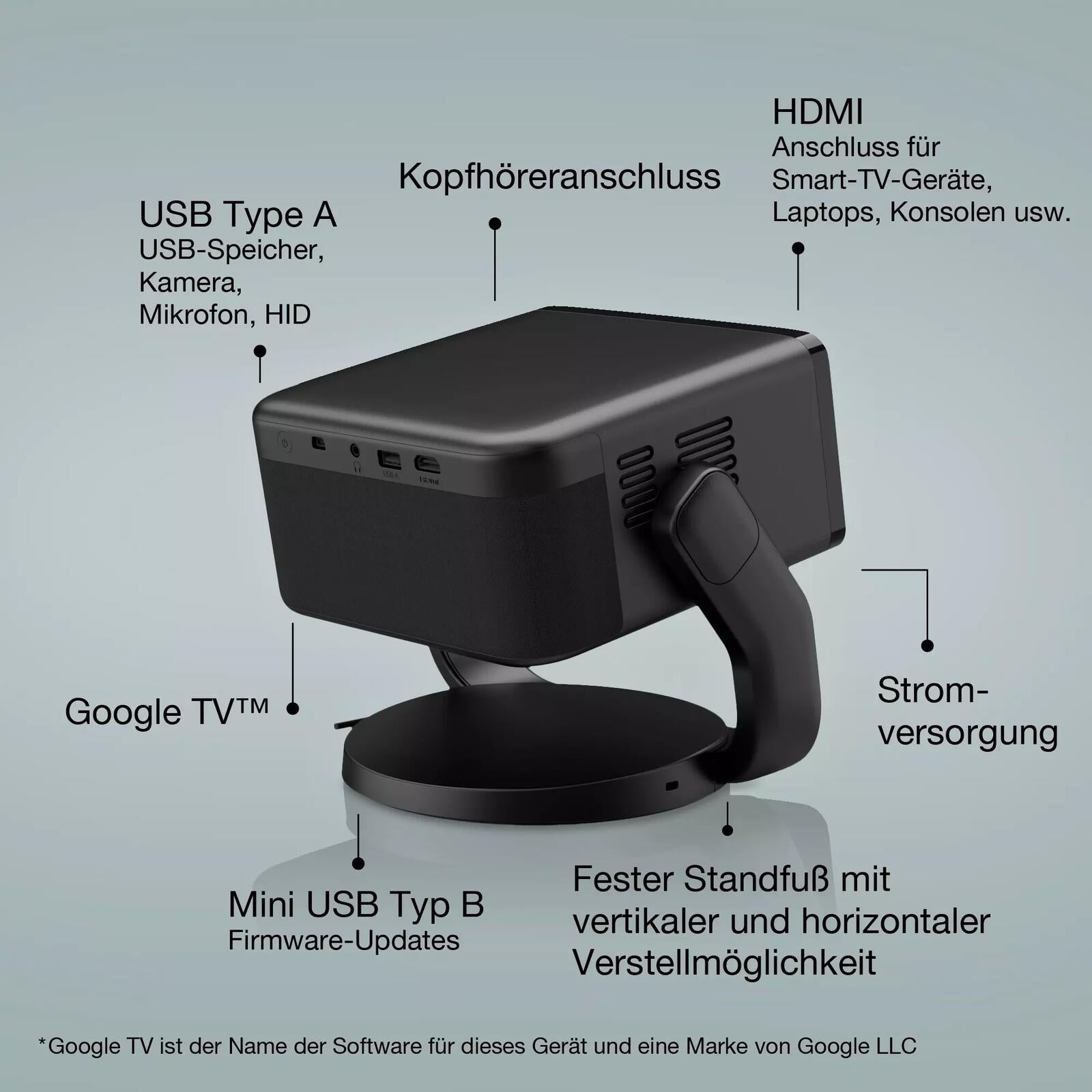 Epson EF-22B Mini-TV Laser Beamer 1.000 Lumen