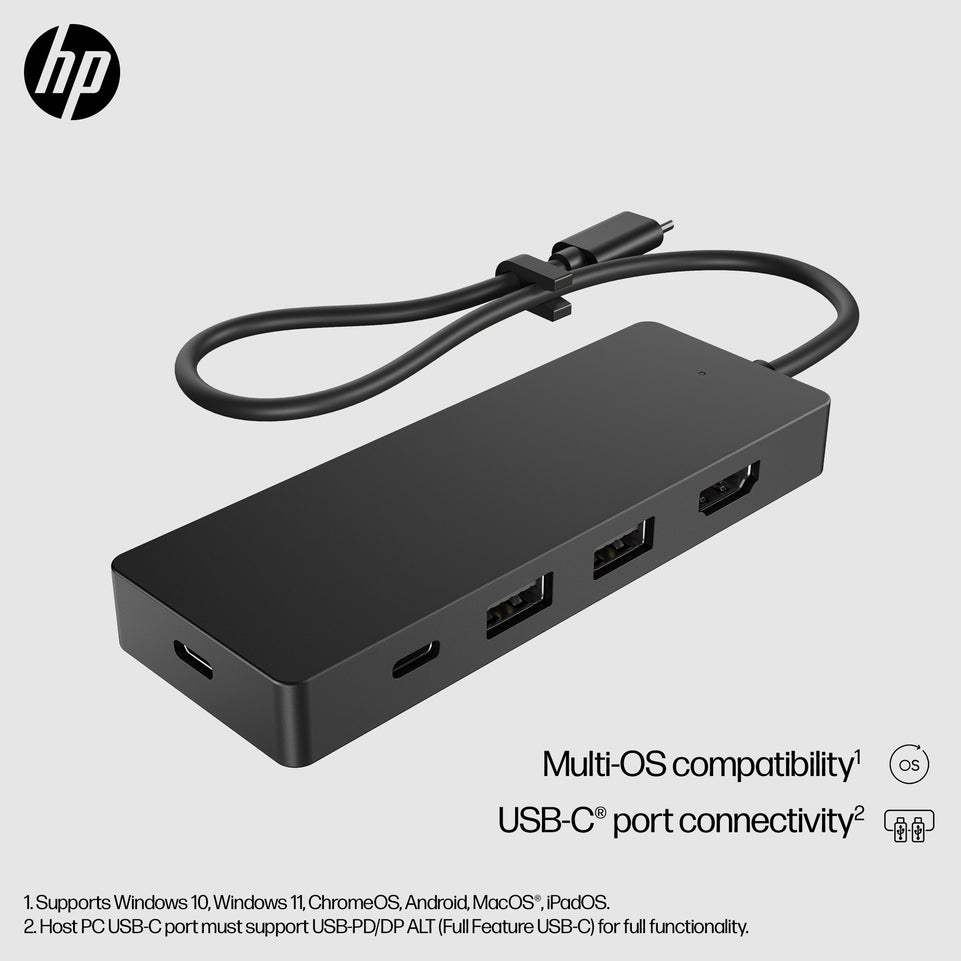 Station d'accueil pour ordinateur portable HP Hub de voyage USB-C G3 86T46AA