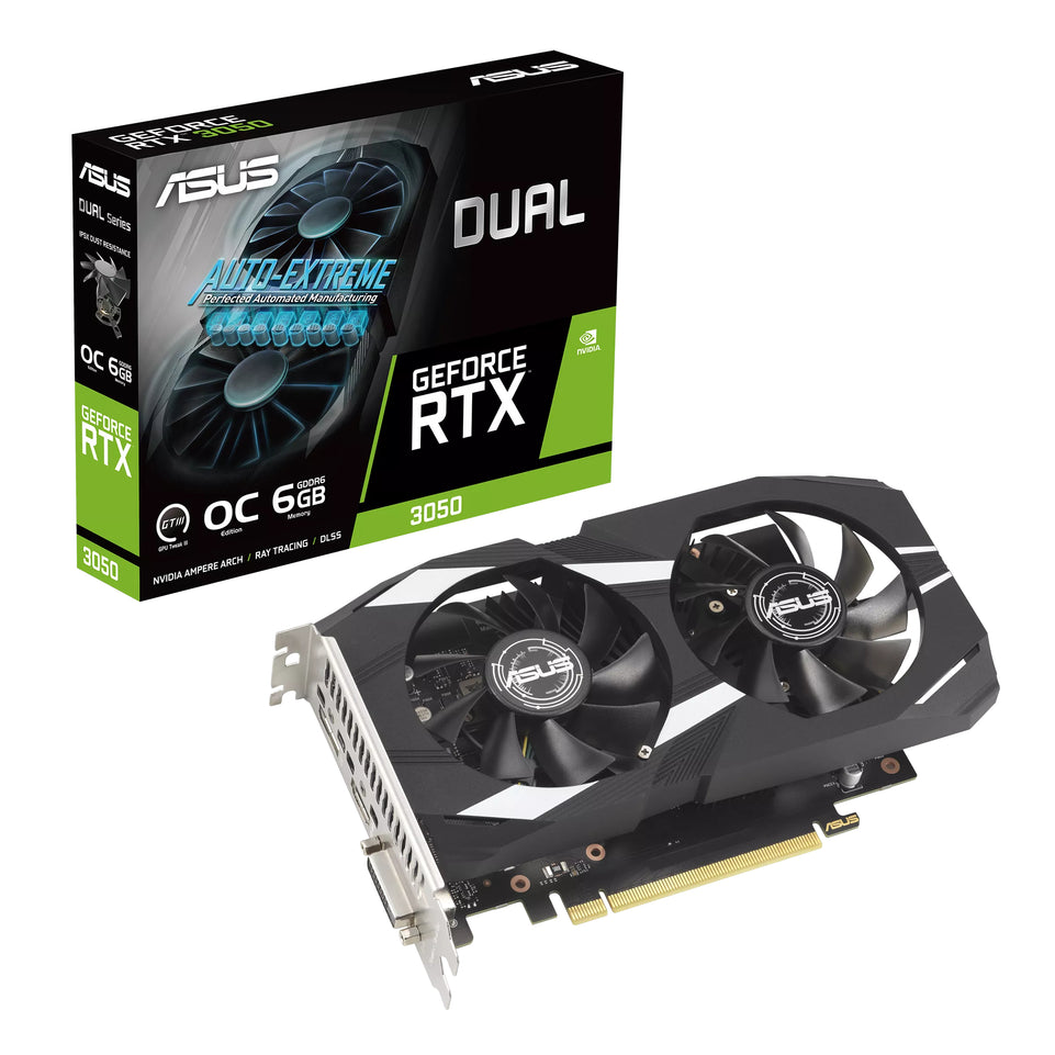 ASUS DUAL-RTX3050-O6G 6GB GDDR6 HDMI DP