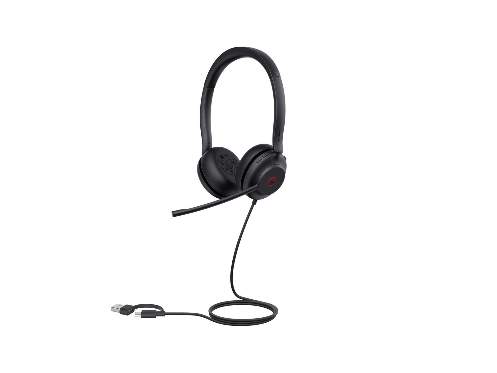 Yealink kabelgebundenes Headset UH35 Dual UC USB-A/C