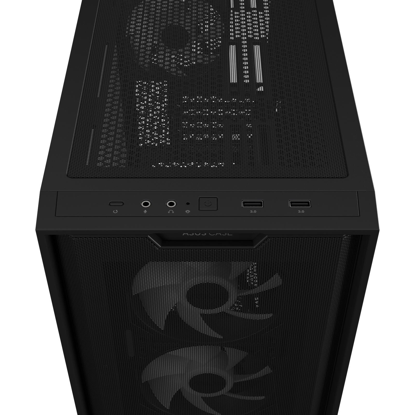 ASUS A21 Plus TG ARGB Systemgehäuse schwarz
