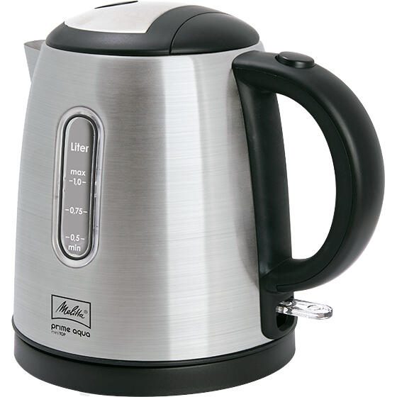 Melitta Prime Aqua mini Top Wasserkocher 1L, silber