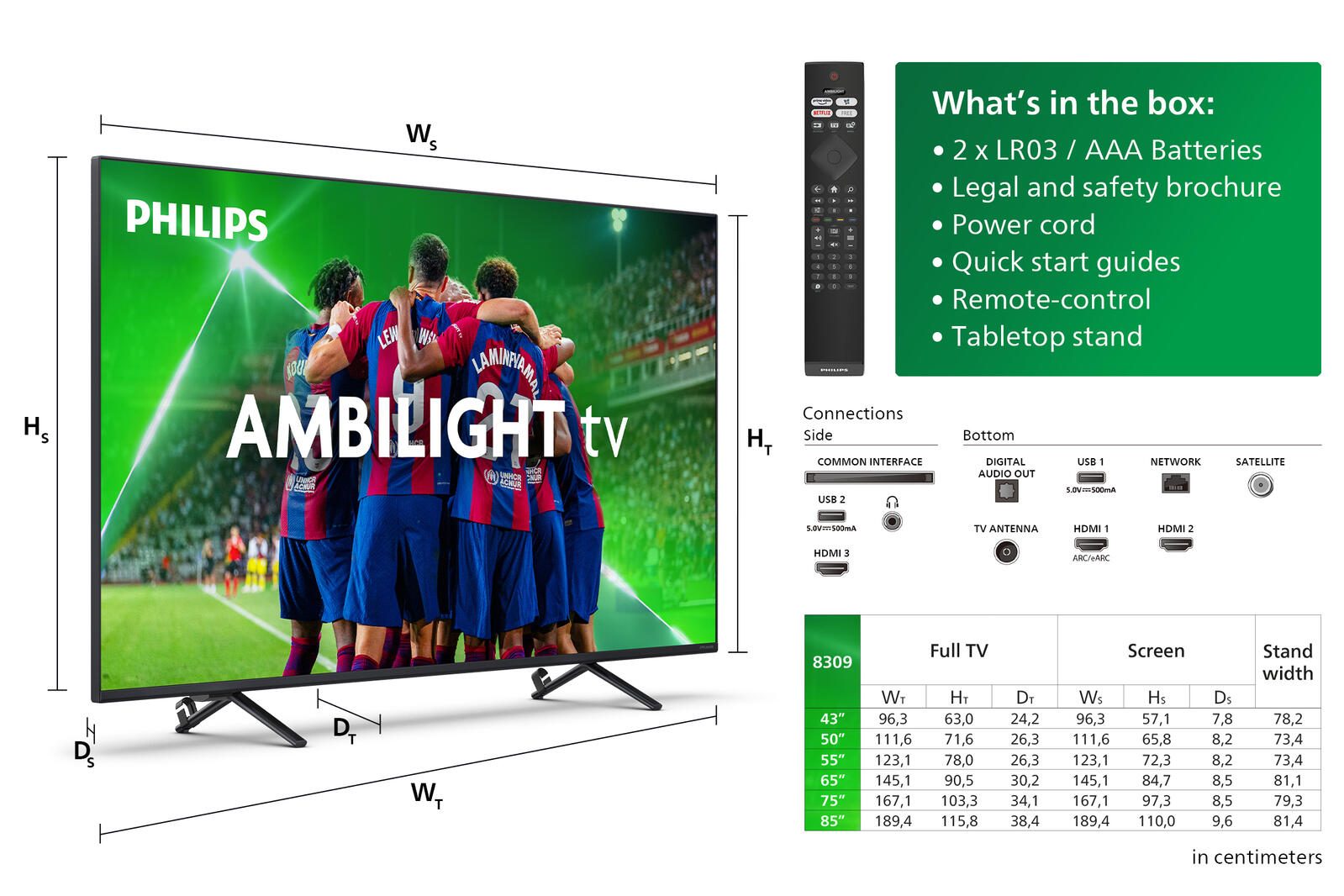 Philips 65PUS8309/12 4K Ultra HD Smart-TV 165,1 cm (65')