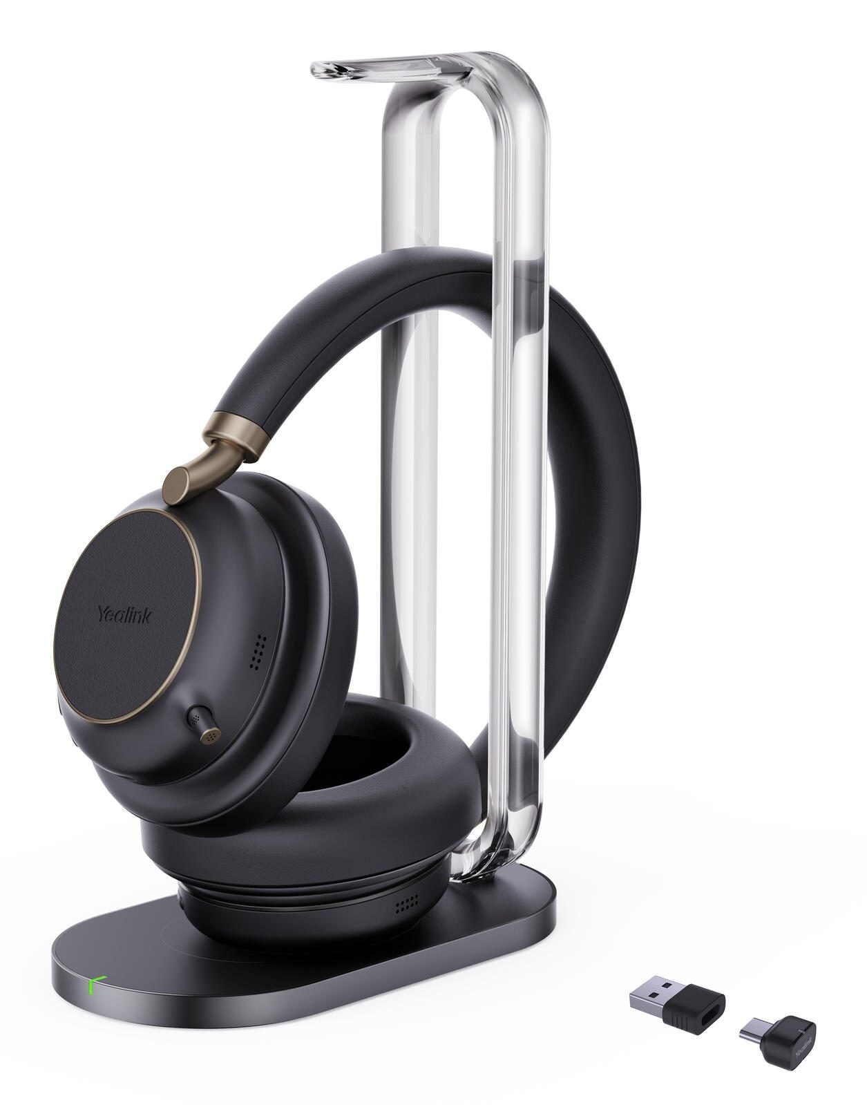 Yealink Headset BH 76 Plus mit Ladestation Teams Black USB-C/A