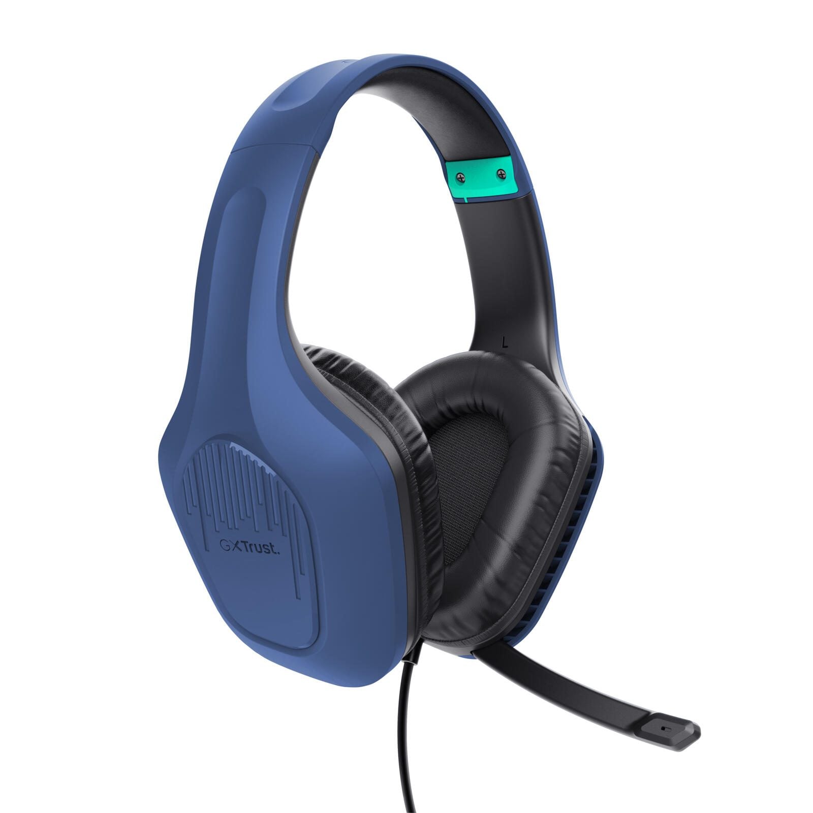 Trust Gaming GXT 415B Zirox Federleichtes Gaming-Headset - Blau