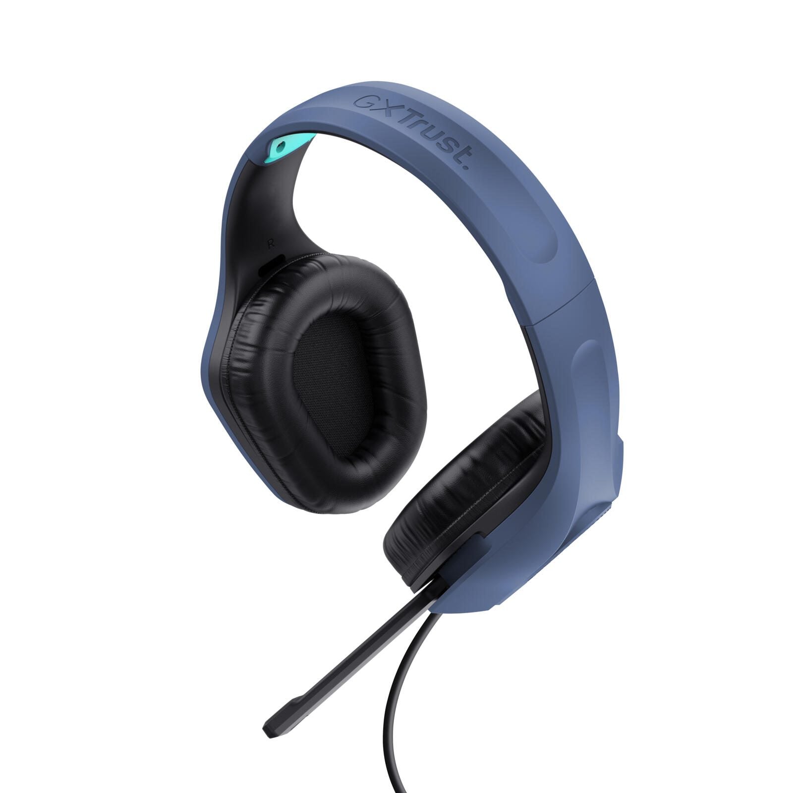 Trust Gaming GXT 415B Zirox Federleichtes Gaming-Headset - Blau