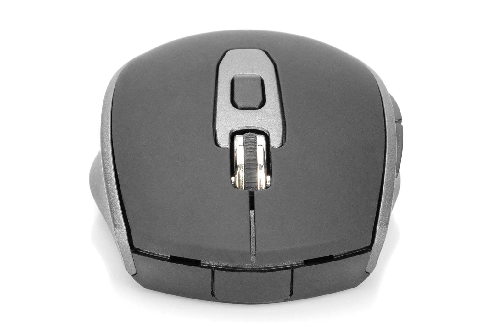 Digitus kabellose Maus, Schwarz/Grau
