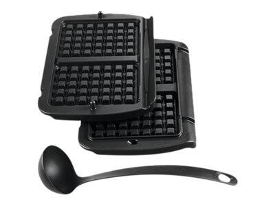 Tefal OptiGrill+ inkl. Waffeleinsatz, elektrisch, schwarz/silber