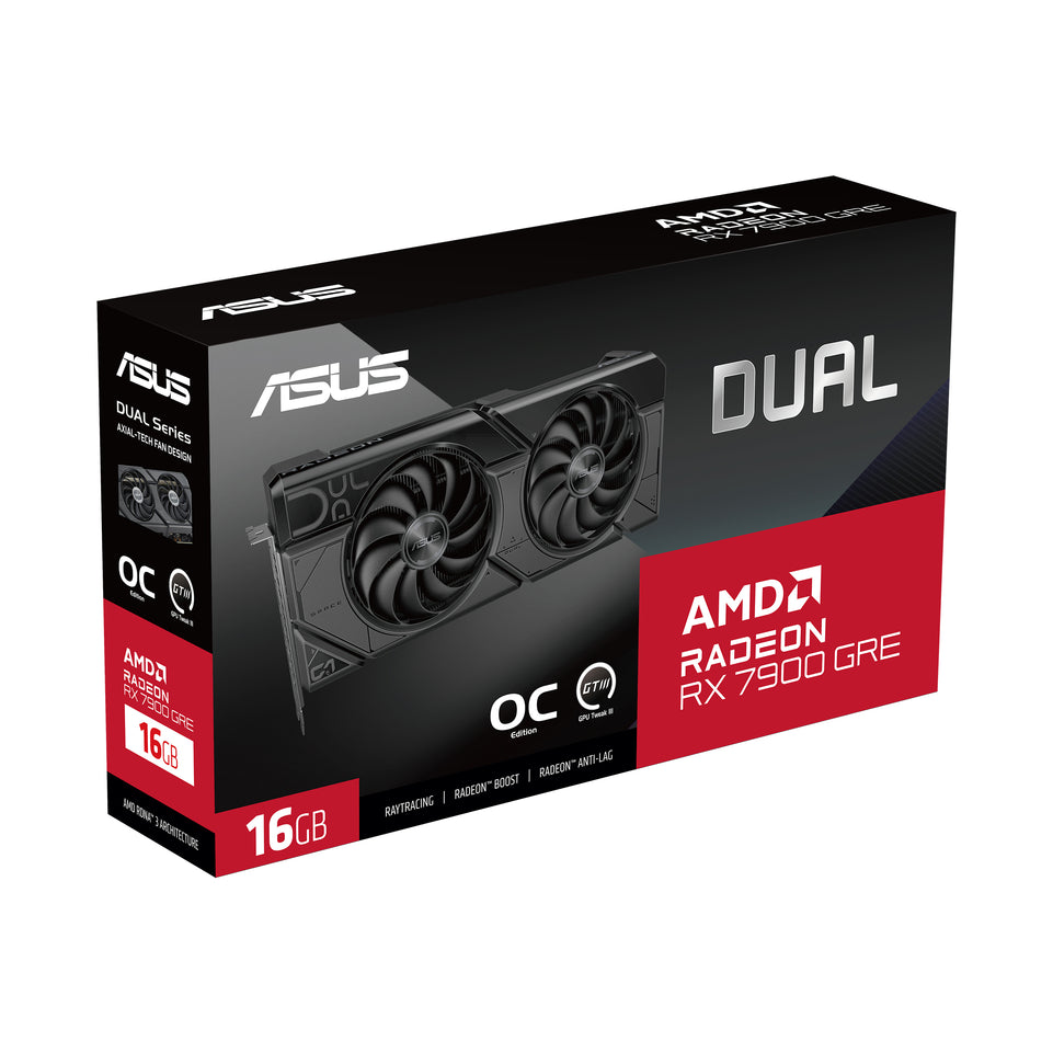 ASUS DUAL-RX7900GRE-O16G-GAMING 16GB GDDR6 HDMI DP