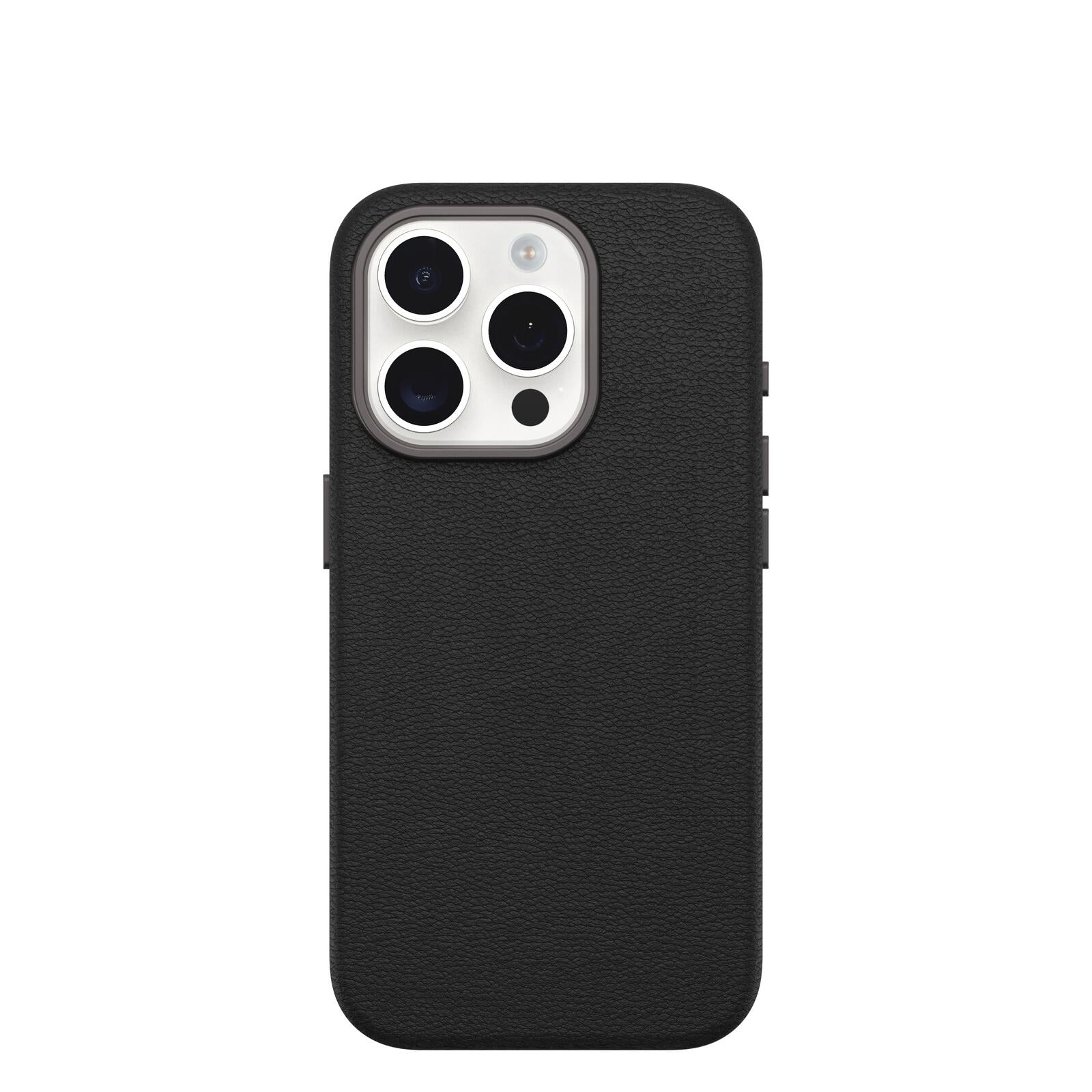 OtterBox Symmetry Cactus Leather Apple 15 iPhone Pro Noir Ash - black