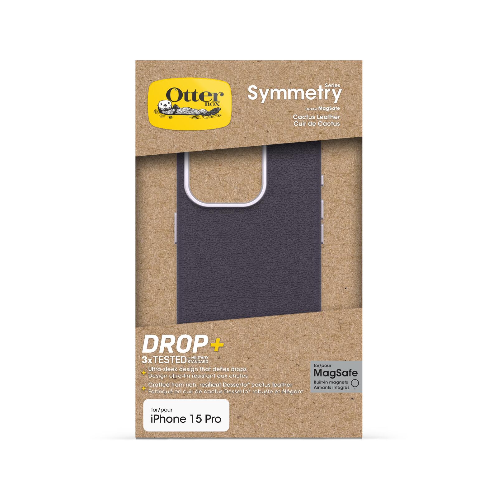 OtterBox Symmetry Cactus Leather Apple 15 iPhone Pro Plum Luxe - purple