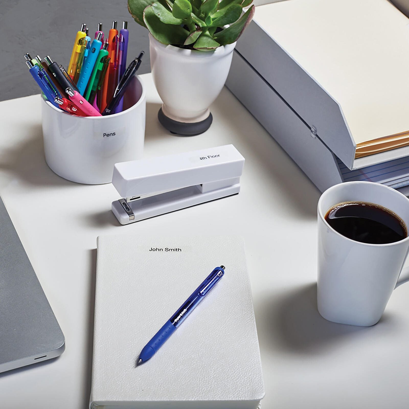 DYMO® Original D1-Schriftband für LabelManager™ 9mm x 7m - Polyester, wieder ablösbar - schwarz auf transparent
