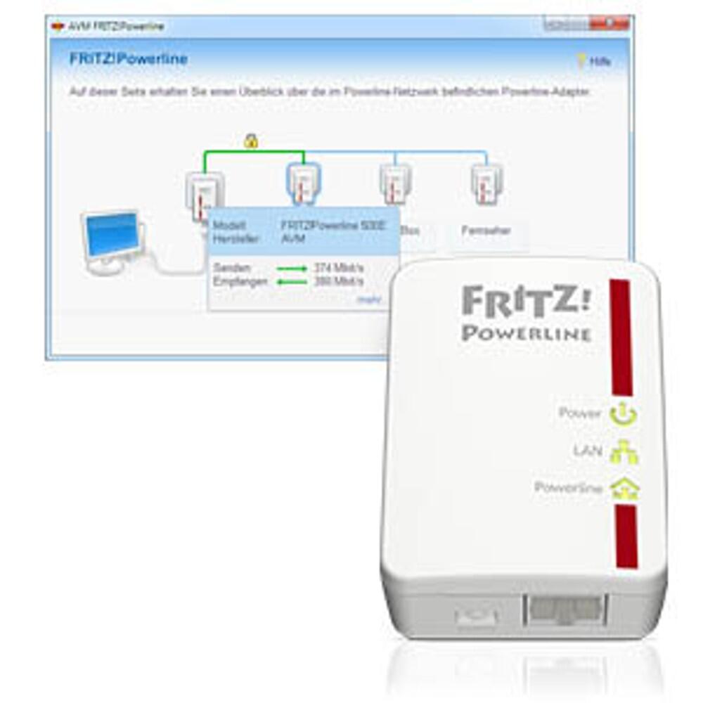 FRITZ!Powerline 510E Powerline-Adapter-Set