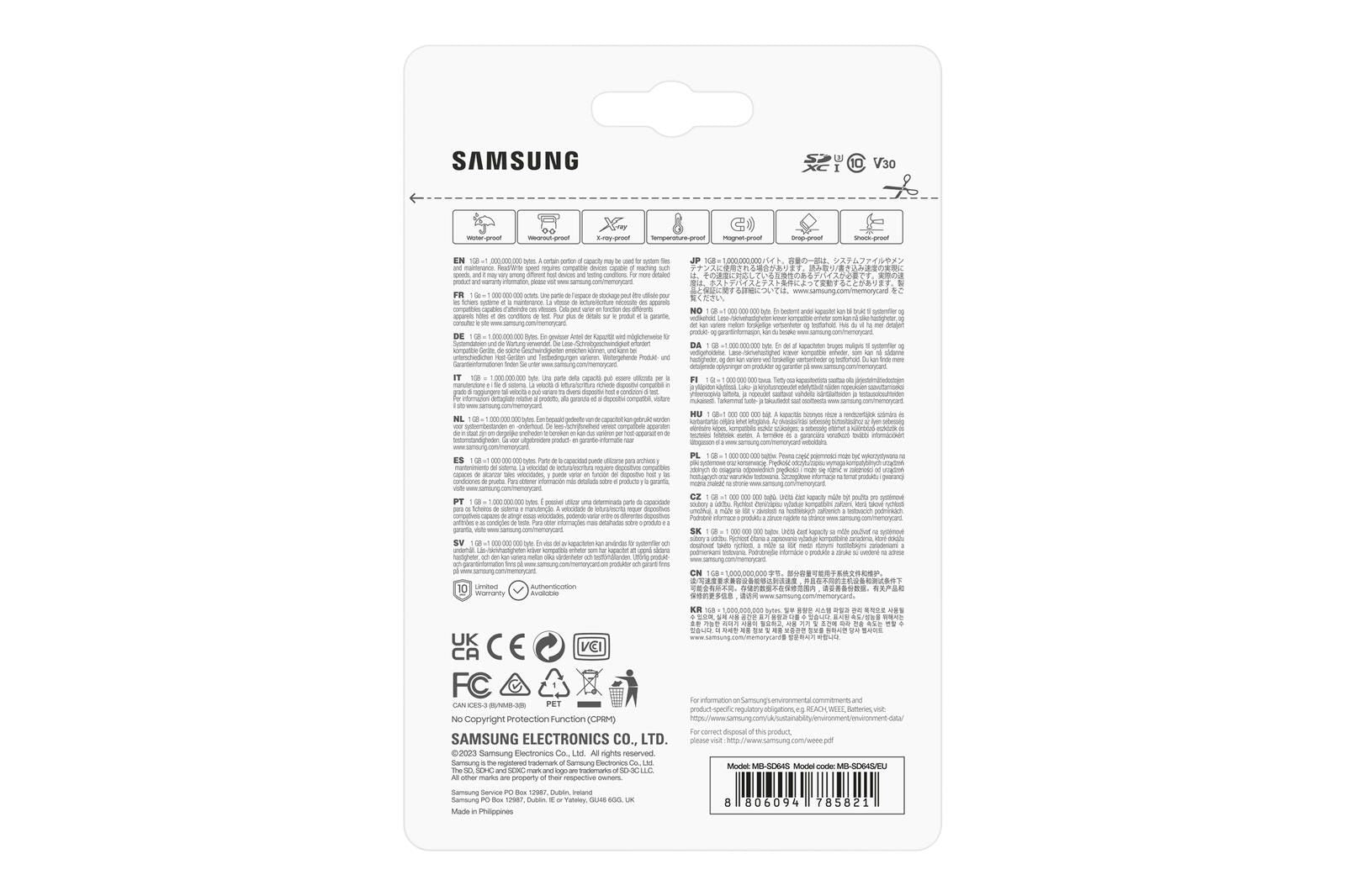 Samsung PRO Plus MB-SD64S Speicherkarte 64 GB
