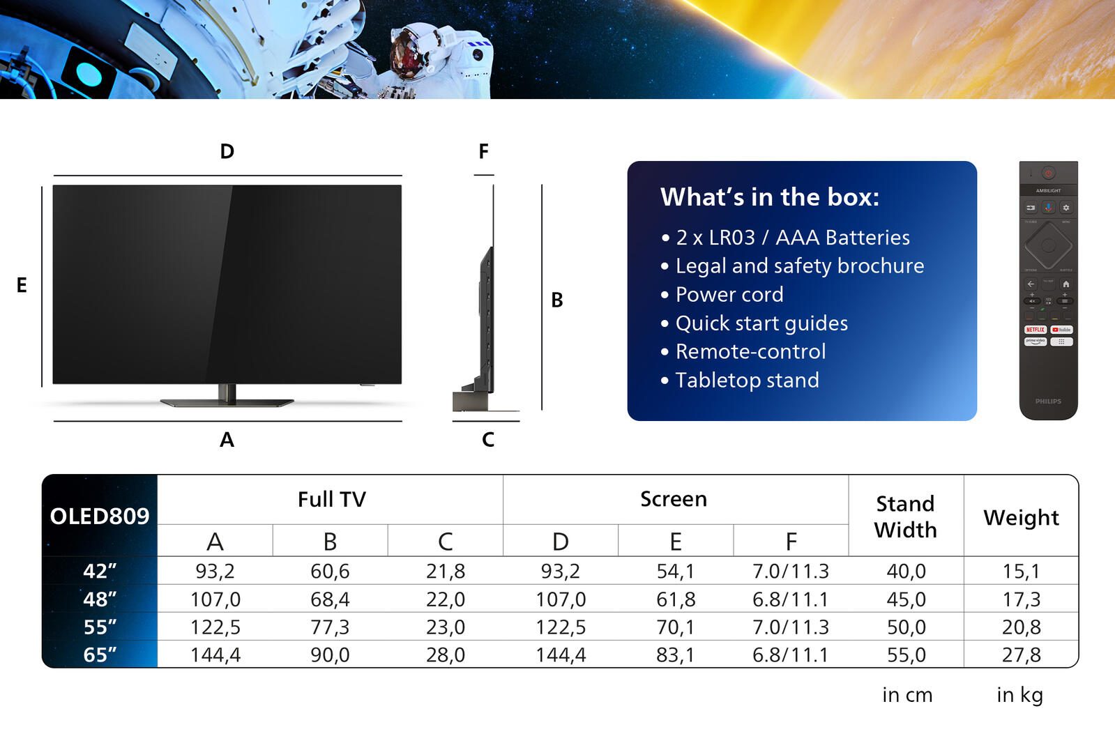 Philips 55OLED809/12 4K UHD Smart TV 139,7 cm (55')