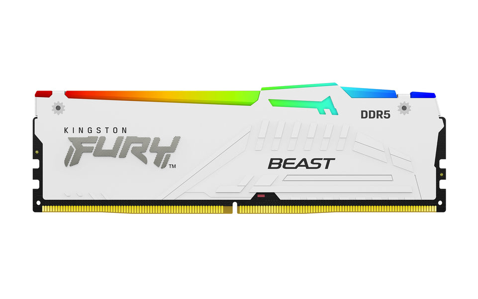 DDR5  32GB PC 5200 CL40 Kingston FURY Beast White RGB XMP retail