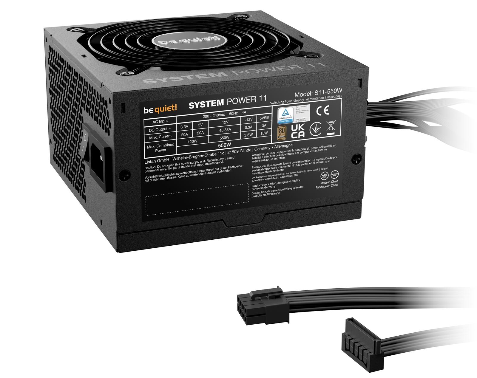 be quiet Netzteil System Power 11 550W 80 Plus Bronze