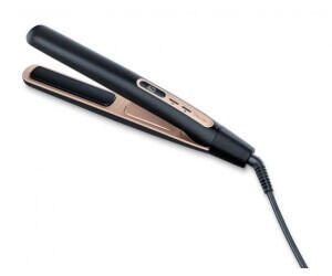 beurer HS 100 Haarglätter Schwarz-Gold