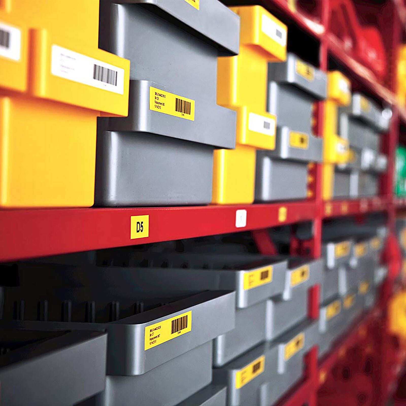 DYMO® Original D1-Schriftband für LabelManager™ 24mm x 7m - Polyester, wieder ablösbar - schwarz auf gelb