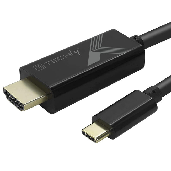 Techly Adapter Kabel USB-C M auf HDMI M 2.0 4K, schwarz 5m