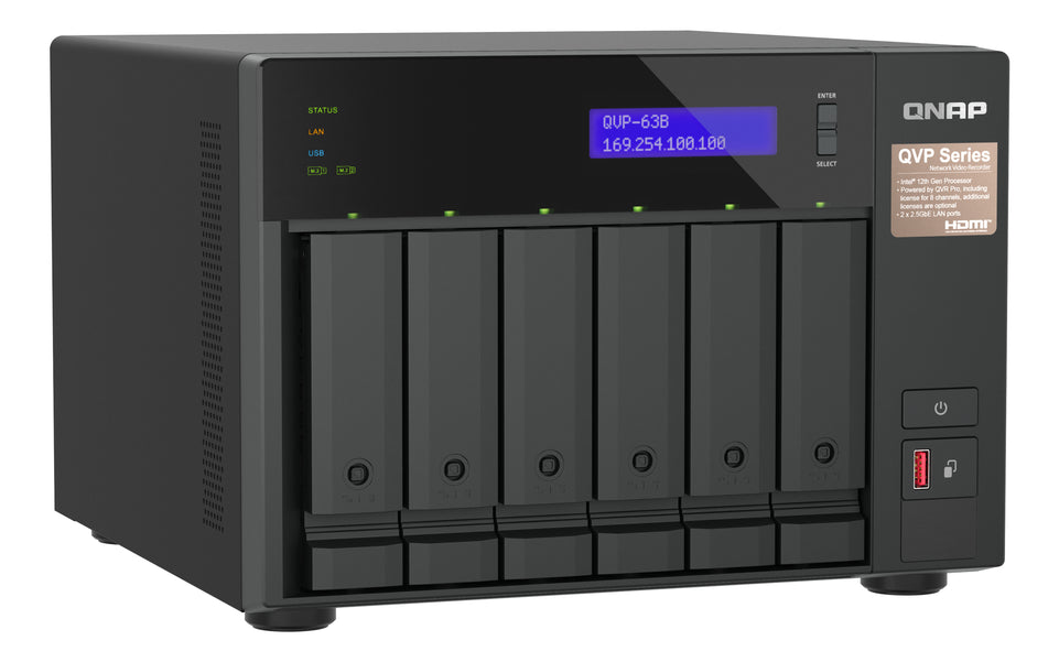 QNAP NVR QVP-63B Appliance 8ch embedded