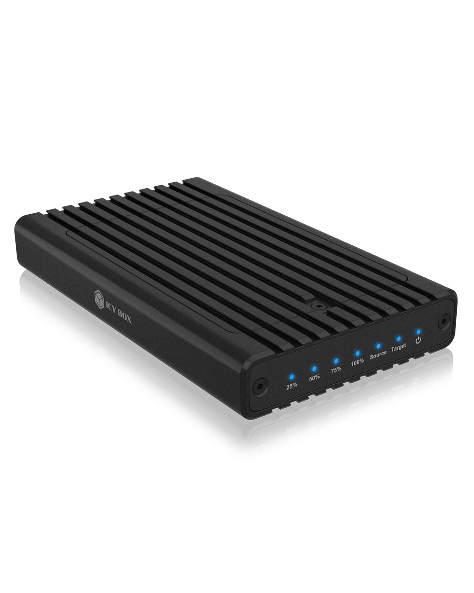 Geh. IcyBox mit Klonfunktion fьr M.2 NVMe SSDs USB3.2 Gen2 retai