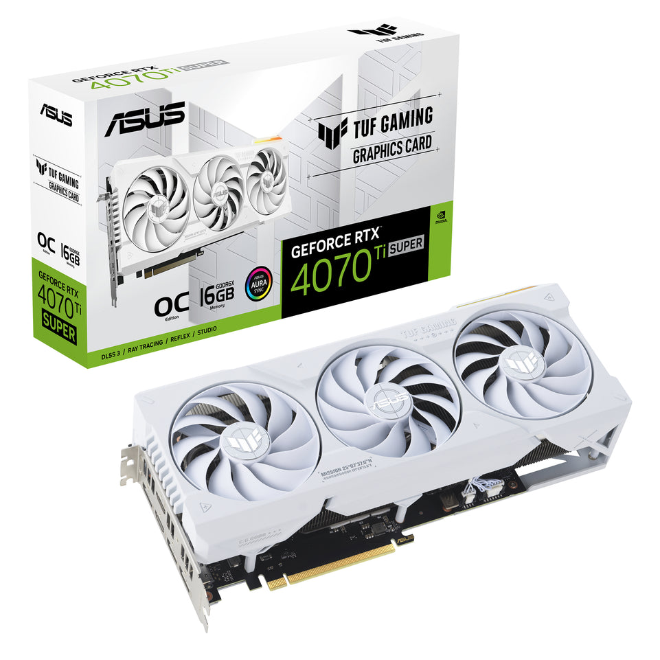 ASUS TUF-RTX4070TIS-O16G-WHITE-GAMING