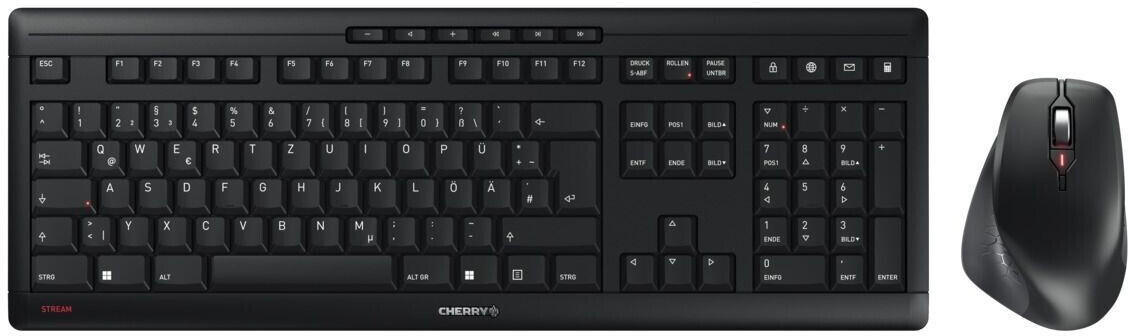 CHERRY Stream Desktop-Set Comfort, DE-Layout Schwarz