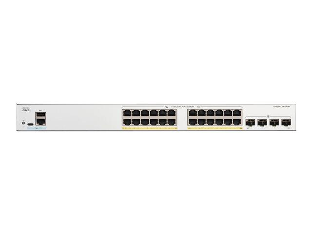 Cisco Catalyst 1300-24P-4G Switch L3 managed 24x 1GbE (PoE+) + 4x 10GbE SFP+