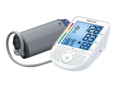 beurer BM 49 Sprechendes Oberarm-Blutdruckmessgerät Weiss-Grau