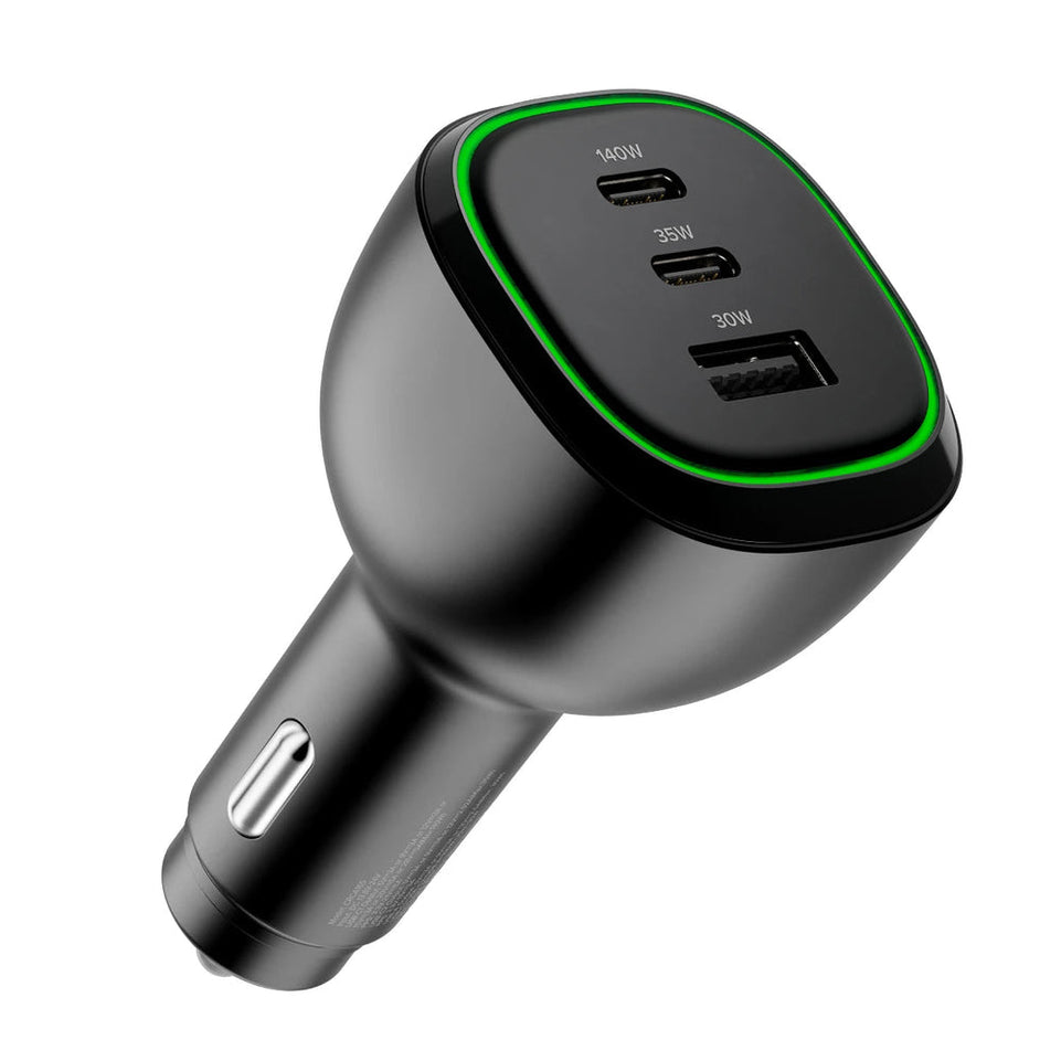 Alogic KFZ Lagegerдt 165W 3Port 2xUSB-C+1xUSB-A+USB-C Kabel