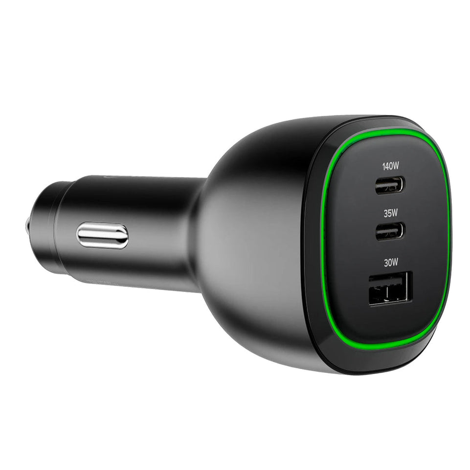 Alogic KFZ Lagegerдt 165W 3Port 2xUSB-C+1xUSB-A+USB-C Kabel