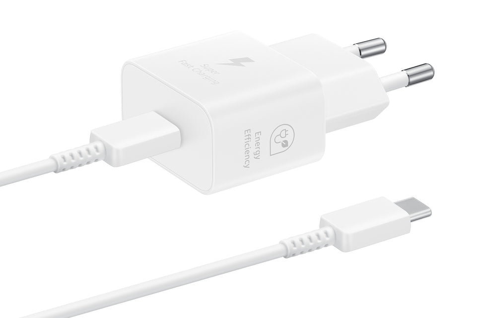 Samsung Galaxy Power Adapter USB Type C 25W 1m White