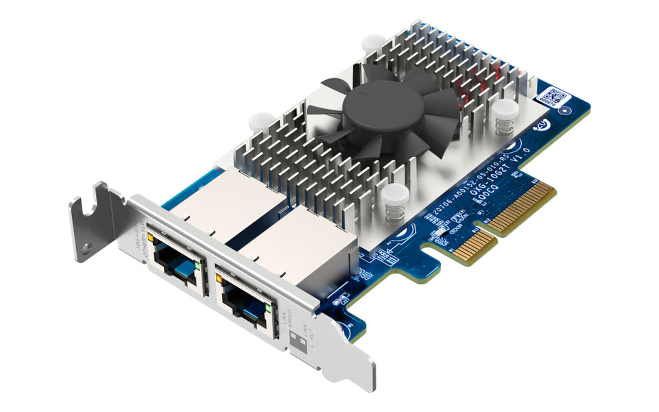 QNAP QXG-10G2T Adaptateur réseau PCIe 10 GBE RJ45 x2