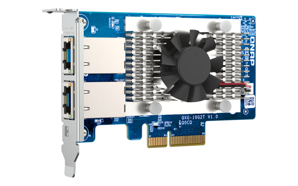 QNAP QXG-10G2T Adaptateur réseau PCIe 10 GBE RJ45 x2