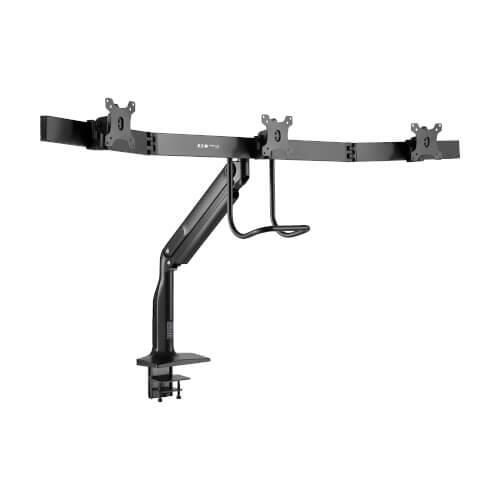 Eaton Tripp Lite Series Safe-IT Tischhalterung für drei Monitore, antimikrobiell für 17” bis 32” Displays, USB Ports