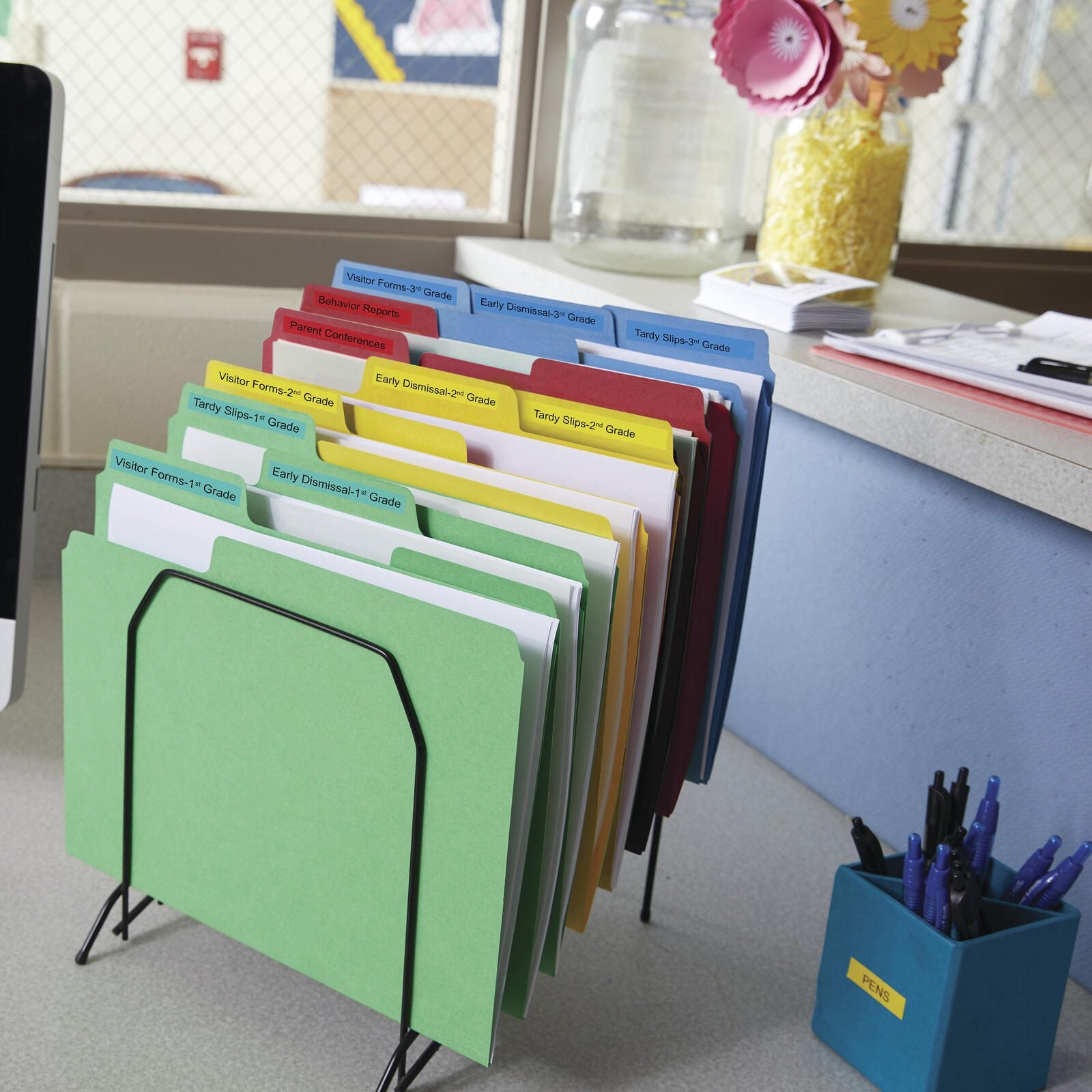 DYMO® Original D1-Schriftband für LabelManager™ 9mm x 7m - Polyester, wieder ablösbar - schwarz auf gelb