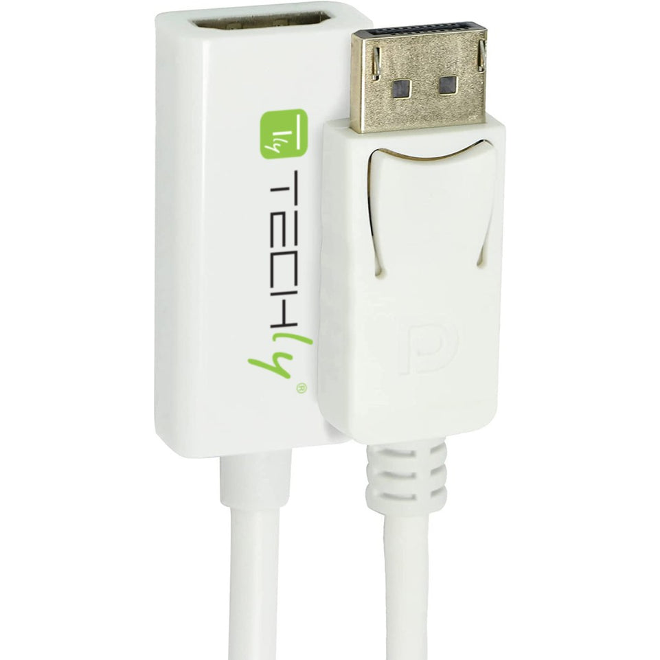 Techly Adapter - DisplayPort 1.2 Stecker auf HDMI 15cm