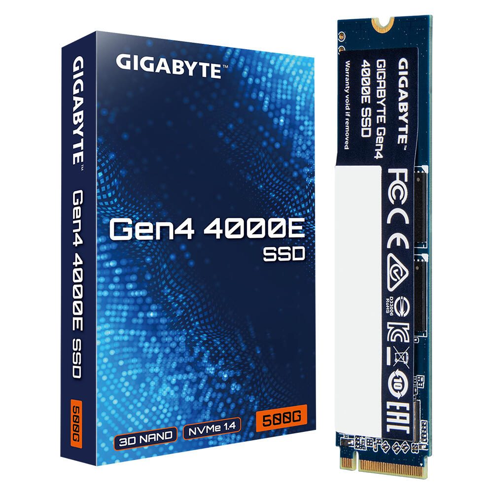 GIGABYTE Gen4 4000E M.2 SSD intern 500 GB