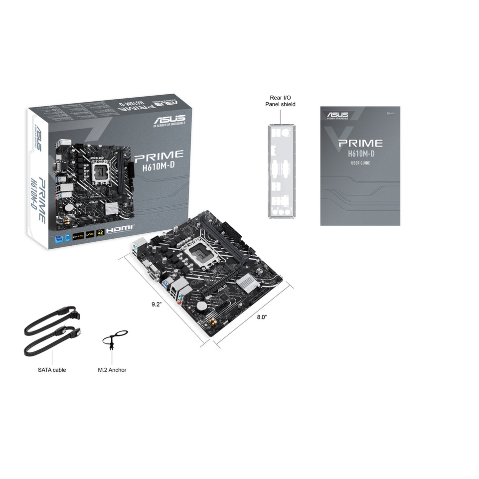 MB ASUS PRIME H610M-D                 (Intel,1700,DDR5,mATX)