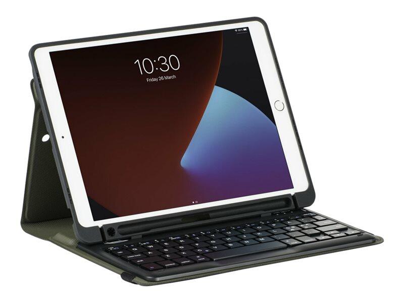Targus Pro-Tek Education für iPad 7. - 9. Generation 10.2', Tastatur und Foliohülle in Schwarz (DE-Layout)