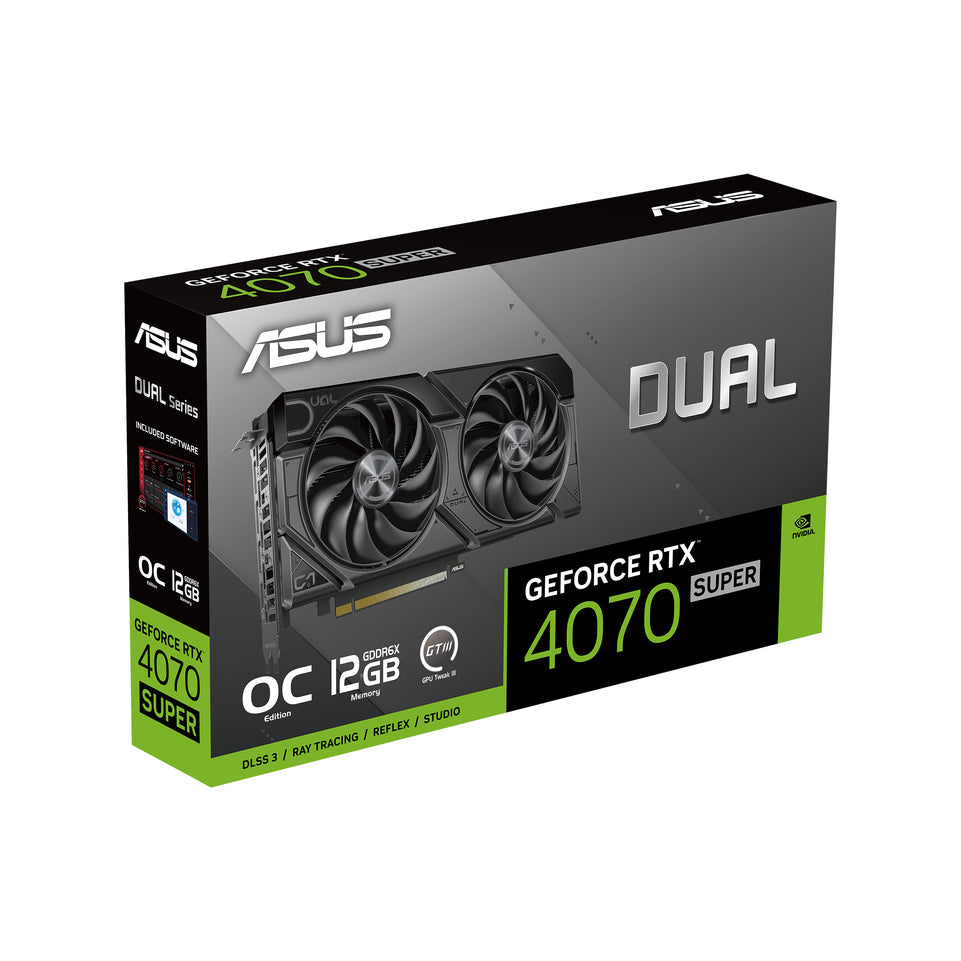 ASUS DUAL-RTX4070S-O12G-EVO 12GB GDDR6X HDMI DP